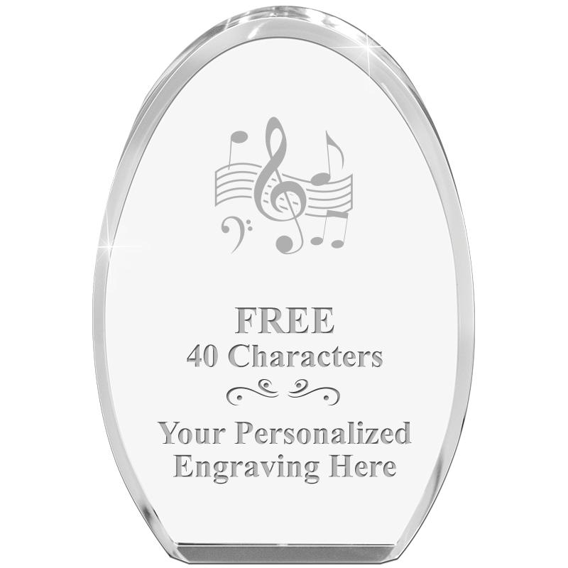 OVAL STANDING PAPERWEIGHT