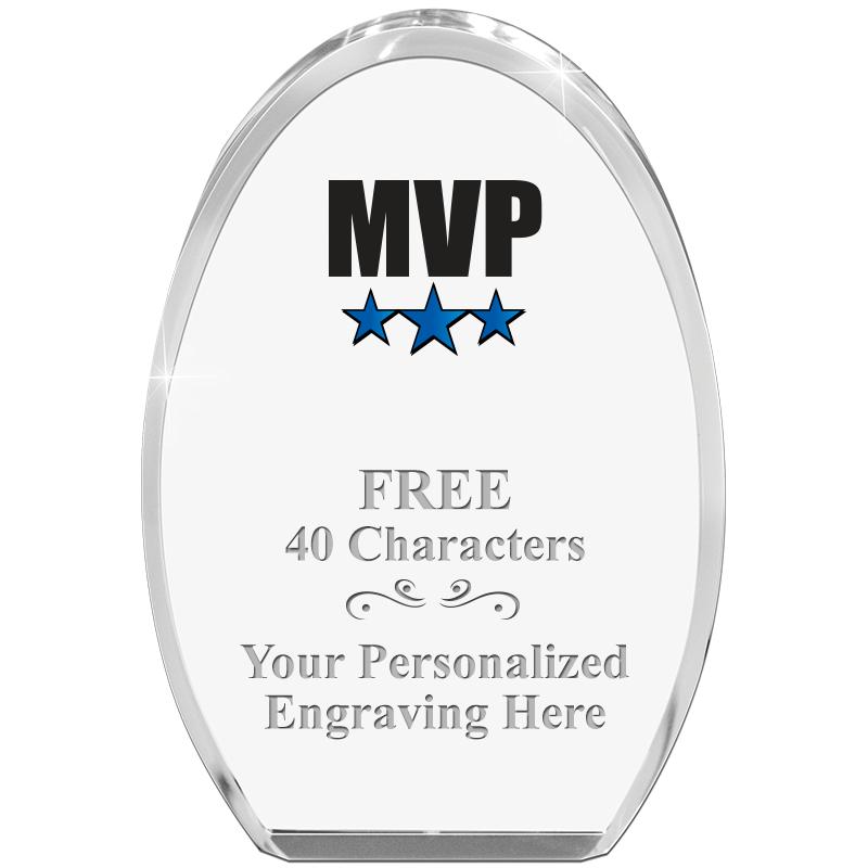 OVAL STANDING PAPERWEIGHT