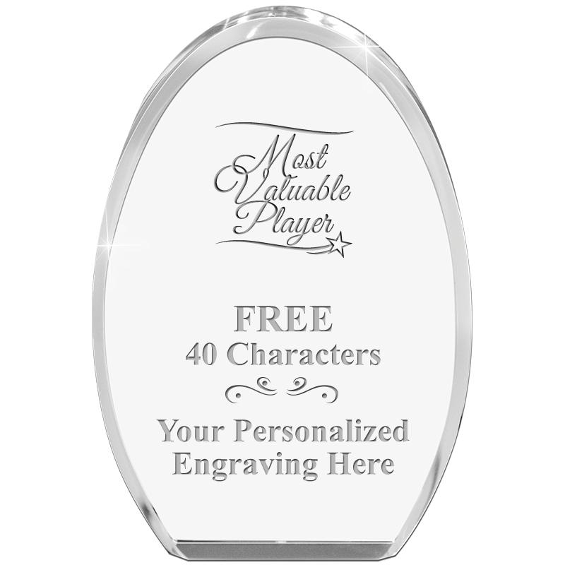 OVAL STANDING PAPERWEIGHT