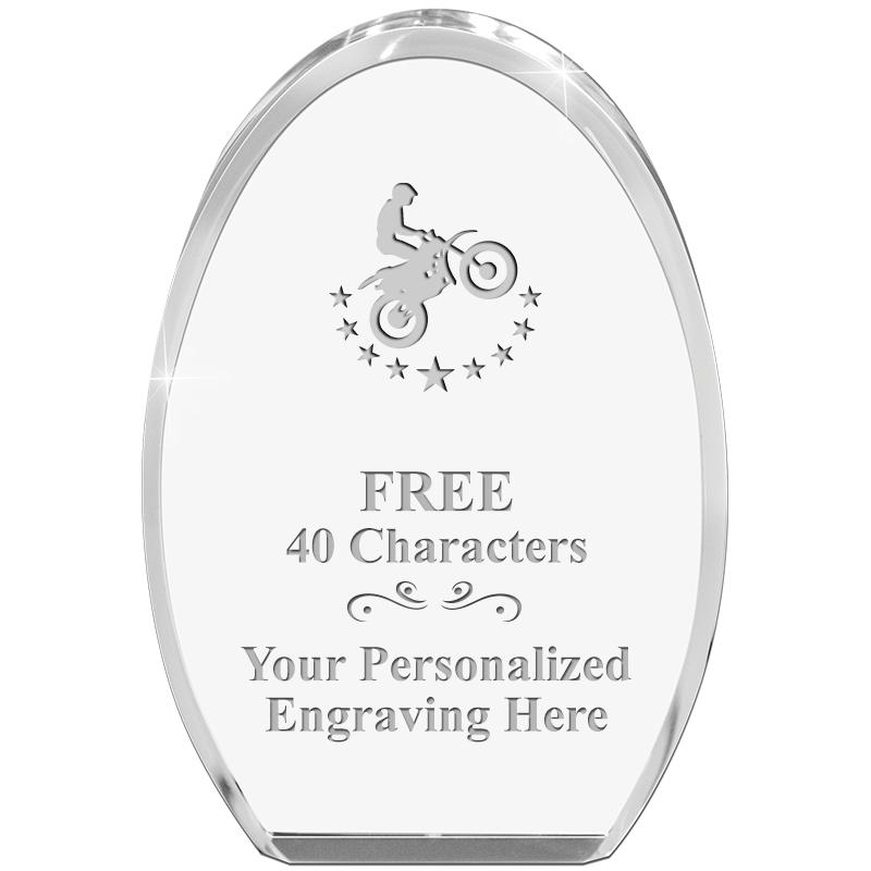 OVAL STANDING PAPERWEIGHT