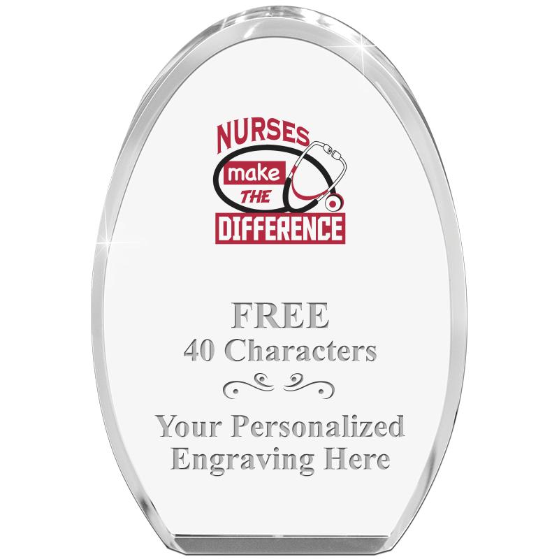 OVAL STANDING PAPERWEIGHT