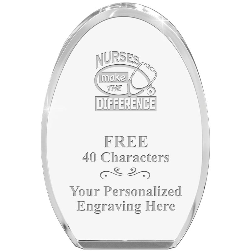 OVAL STANDING PAPERWEIGHT