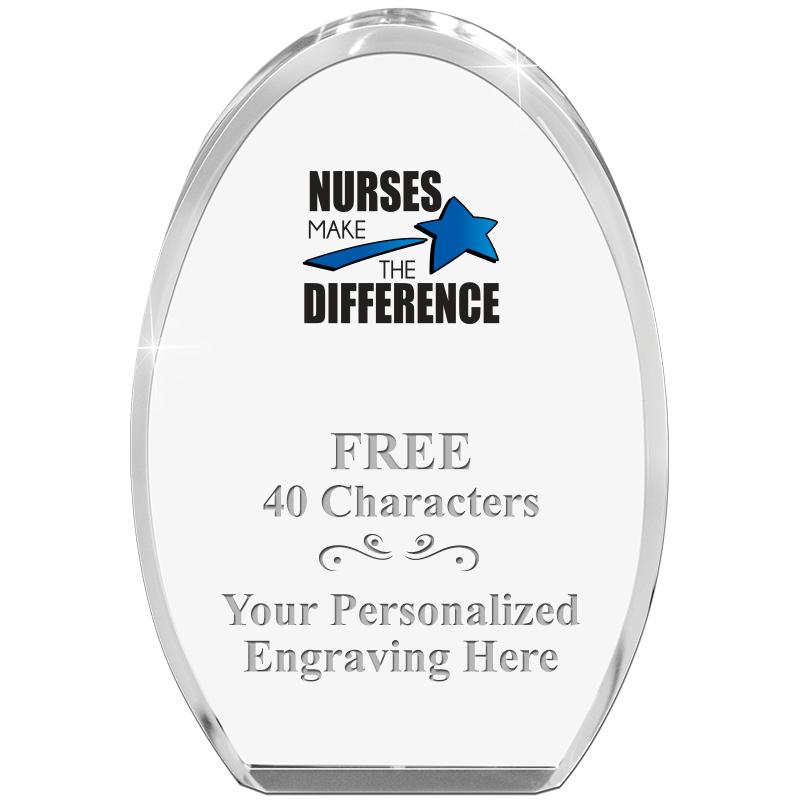 OVAL STANDING PAPERWEIGHT