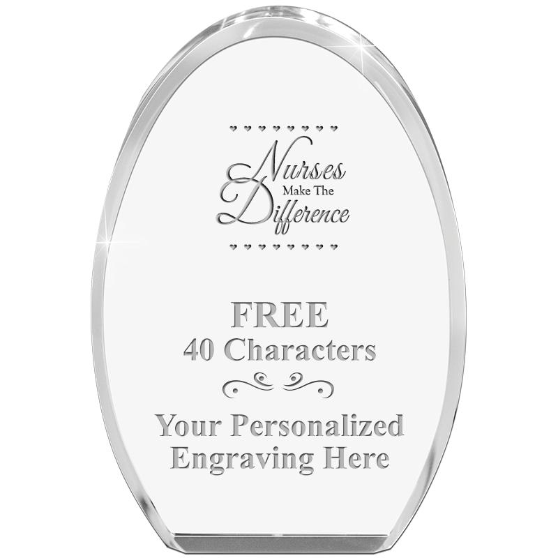 OVAL STANDING PAPERWEIGHT