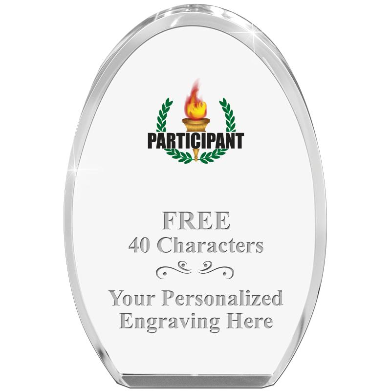 OVAL STANDING PAPERWEIGHT