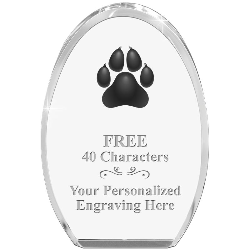 OVAL STANDING PAPERWEIGHT