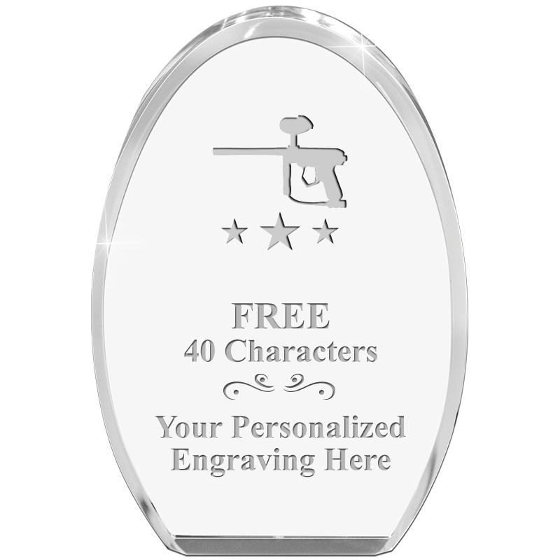OVAL STANDING PAPERWEIGHT