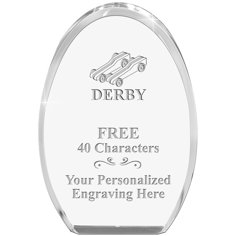 OVAL STANDING PAPERWEIGHT