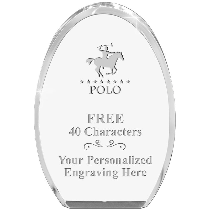 OVAL STANDING PAPERWEIGHT