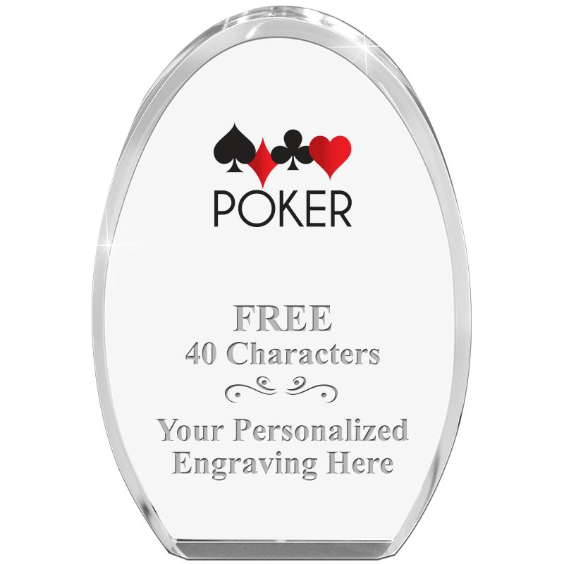 OVAL STANDING PAPERWEIGHT