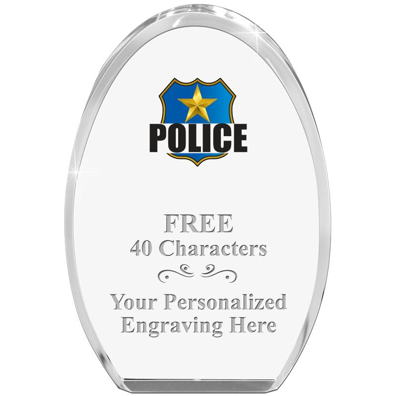 OVAL STANDING PAPERWEIGHT