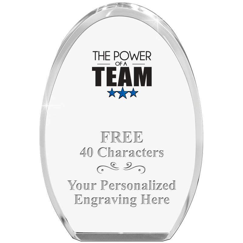 OVAL STANDING PAPERWEIGHT