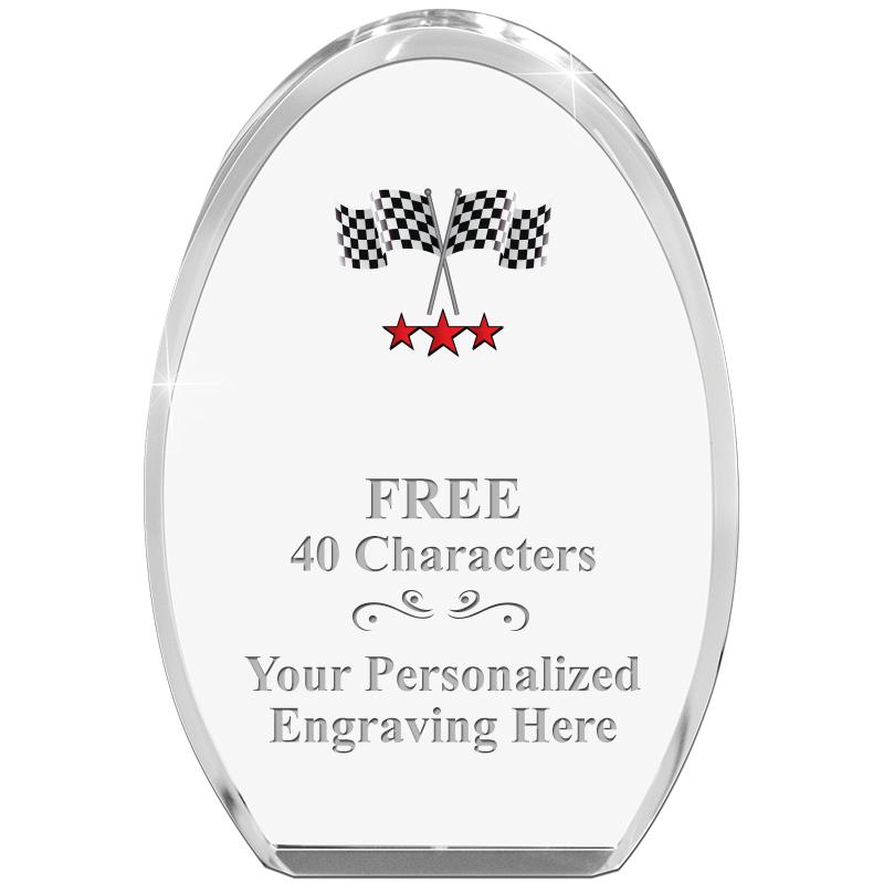 OVAL STANDING PAPERWEIGHT