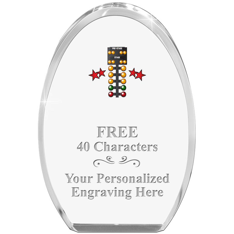 OVAL STANDING PAPERWEIGHT