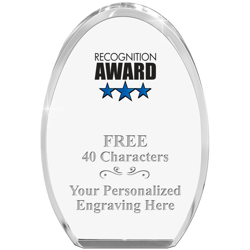 OVAL STANDING PAPERWEIGHT