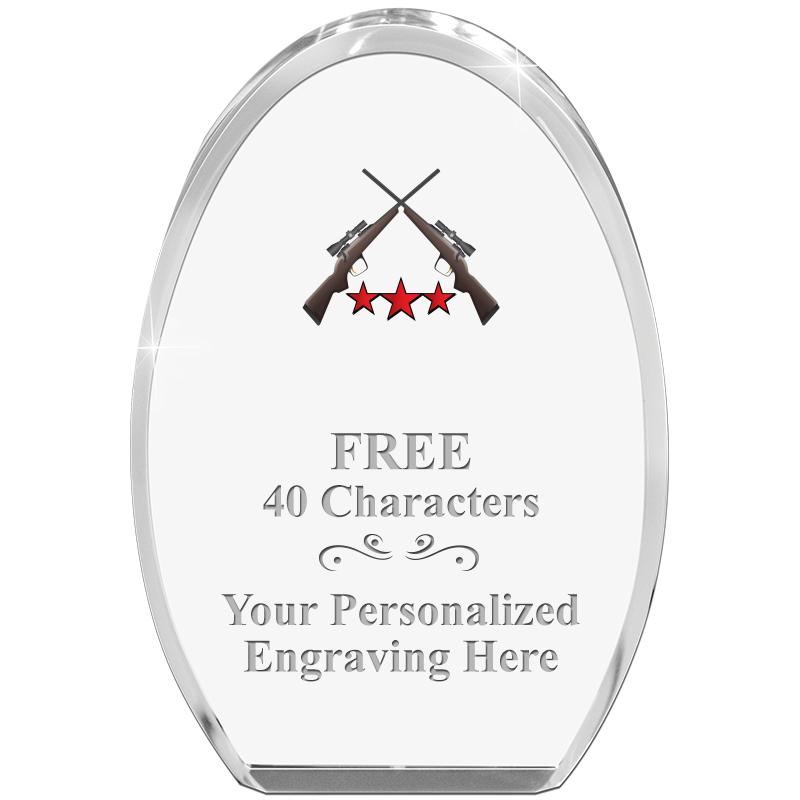 OVAL STANDING PAPERWEIGHT