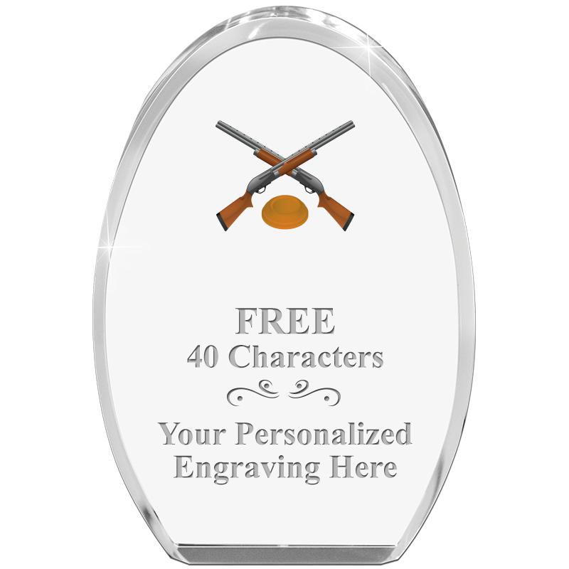 OVAL STANDING PAPERWEIGHT