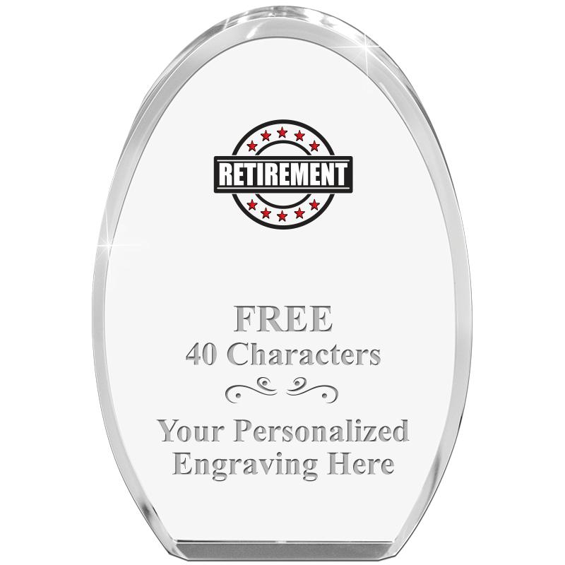 OVAL STANDING PAPERWEIGHT