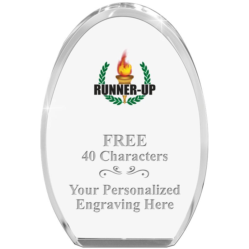 OVAL STANDING PAPERWEIGHT