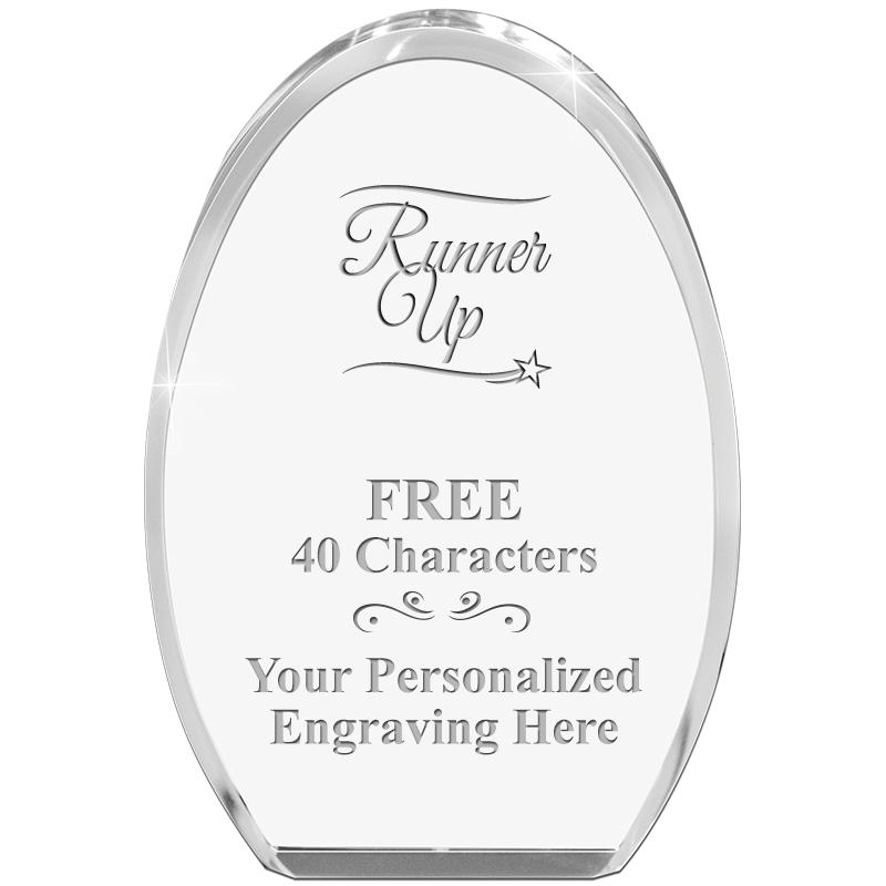 OVAL STANDING PAPERWEIGHT