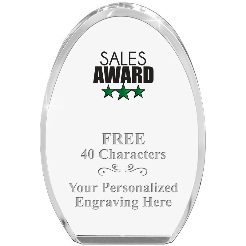 OVAL STANDING PAPERWEIGHT