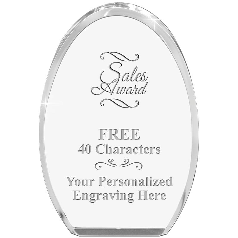 OVAL STANDING PAPERWEIGHT