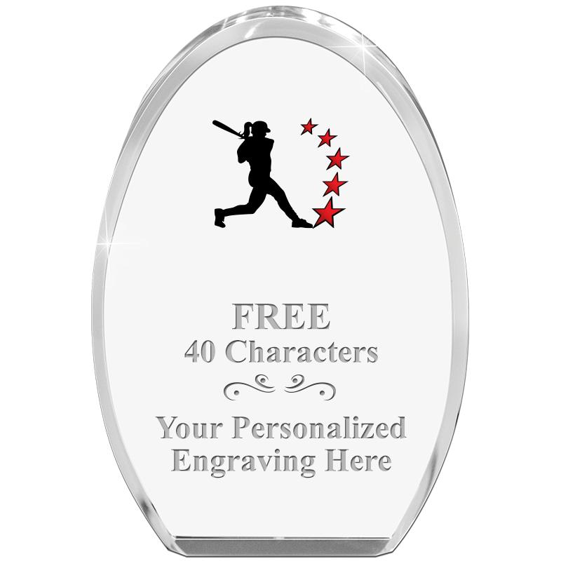 OVAL STANDING PAPERWEIGHT