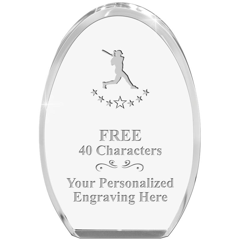 OVAL STANDING PAPERWEIGHT