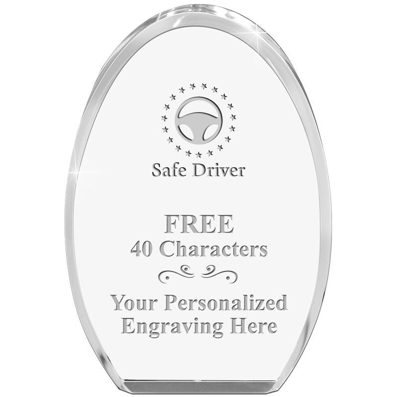 OVAL STANDING PAPERWEIGHT