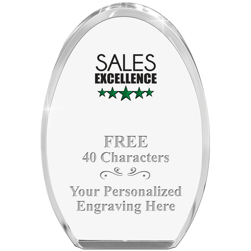 OVAL STANDING PAPERWEIGHT