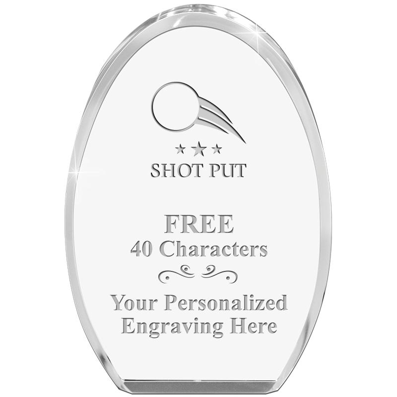 OVAL STANDING PAPERWEIGHT