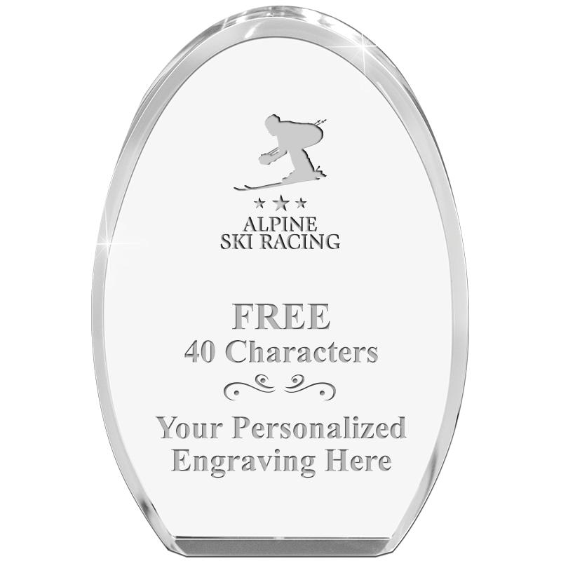 OVAL STANDING PAPERWEIGHT