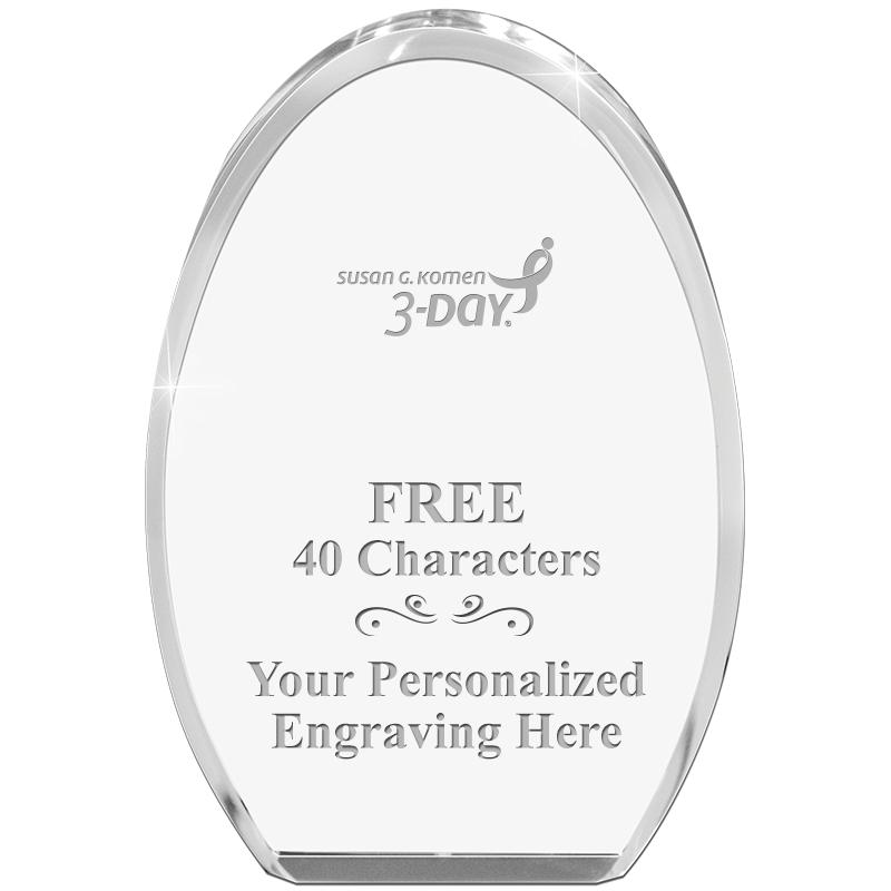 OVAL STANDING PAPERWEIGHT