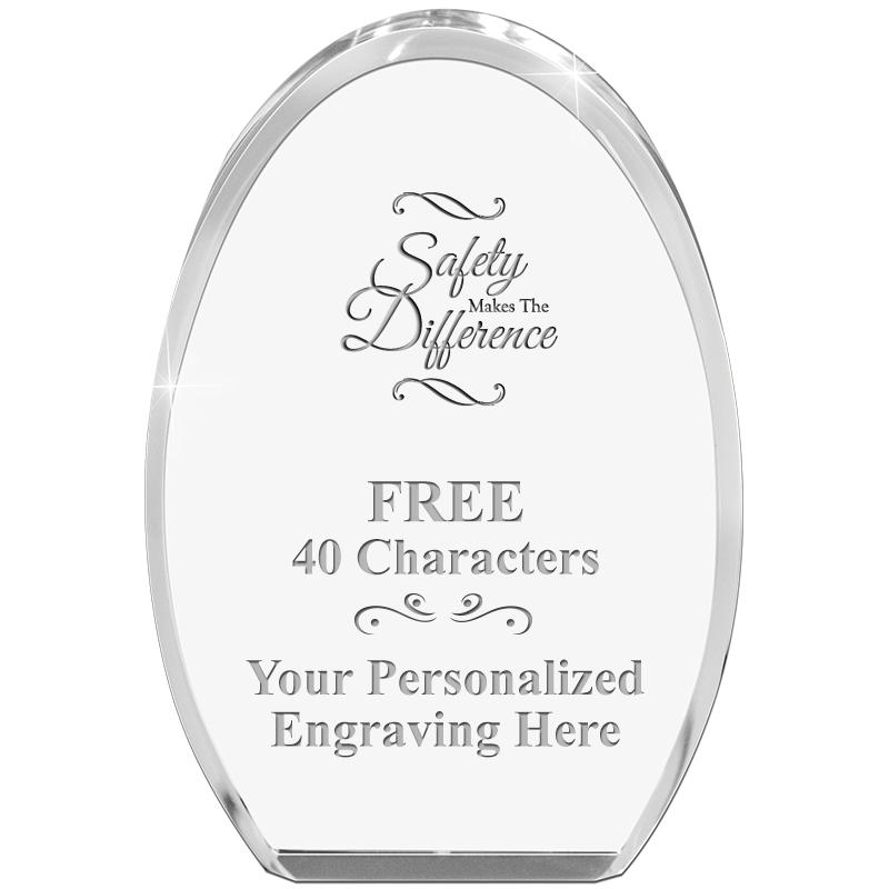 OVAL STANDING PAPERWEIGHT