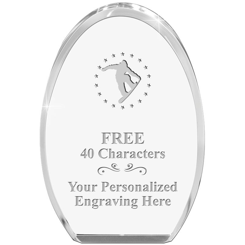 OVAL STANDING PAPERWEIGHT