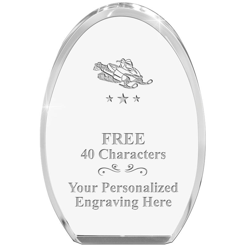 OVAL STANDING PAPERWEIGHT