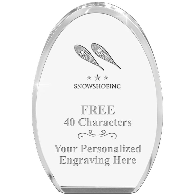 OVAL STANDING PAPERWEIGHT