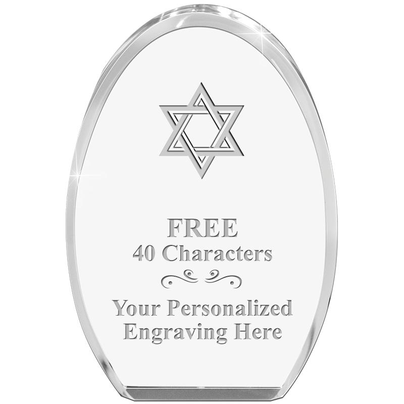 OVAL STANDING PAPERWEIGHT