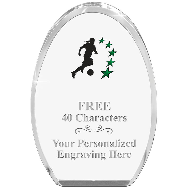 OVAL STANDING PAPERWEIGHT