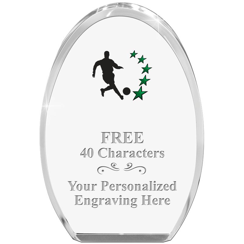 OVAL STANDING PAPERWEIGHT