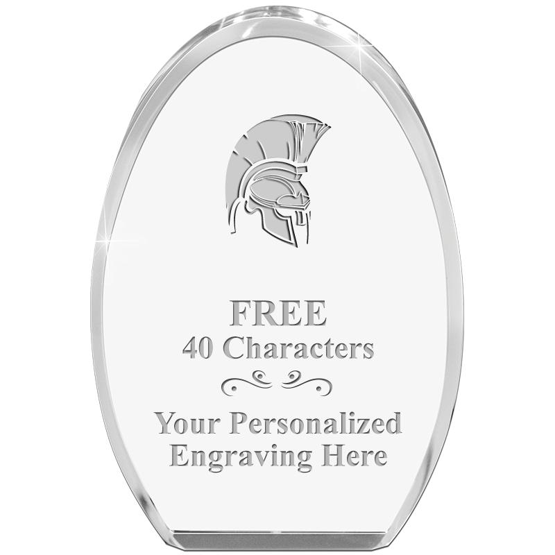 OVAL STANDING PAPERWEIGHT