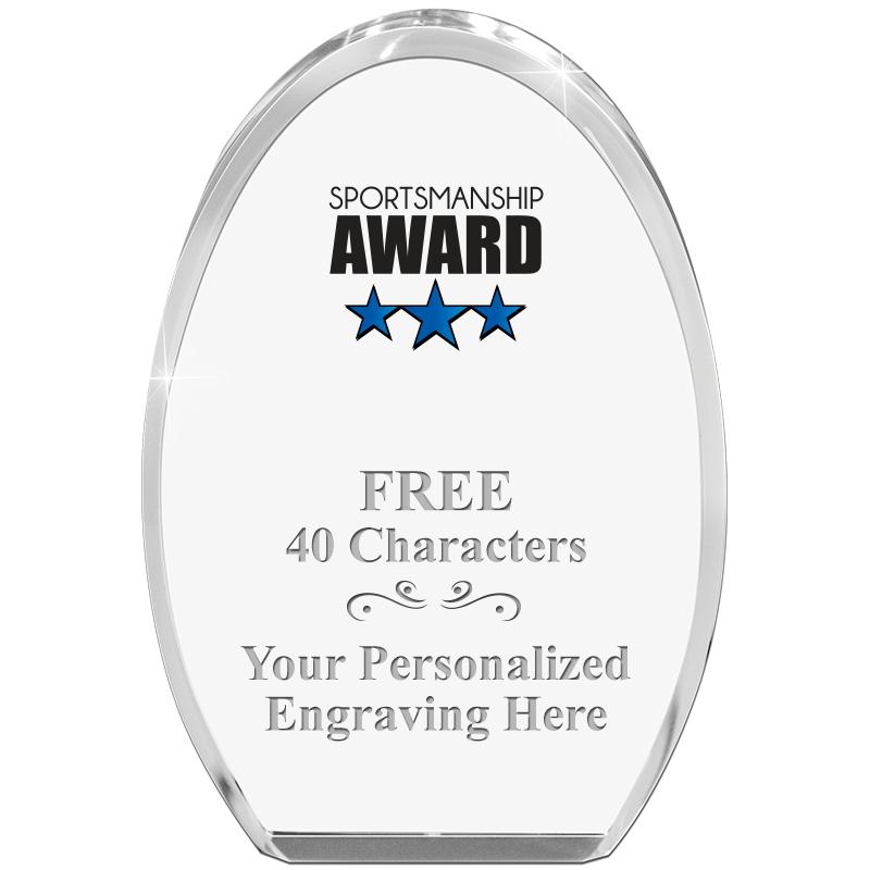 OVAL STANDING PAPERWEIGHT