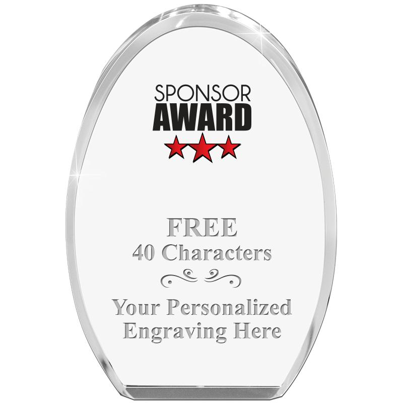 OVAL STANDING PAPERWEIGHT