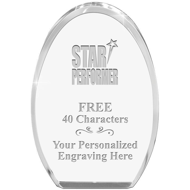 OVAL STANDING PAPERWEIGHT