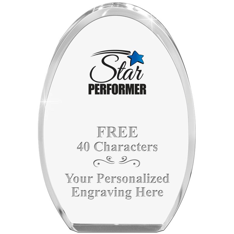 OVAL STANDING PAPERWEIGHT