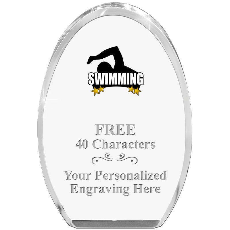 OVAL STANDING PAPERWEIGHT