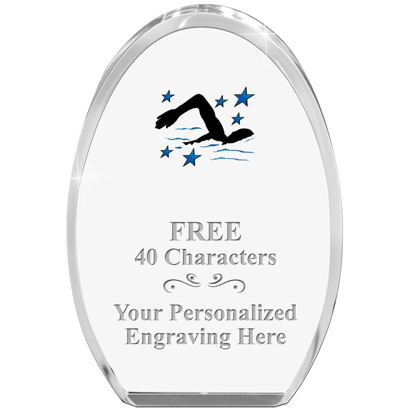 OVAL STANDING PAPERWEIGHT