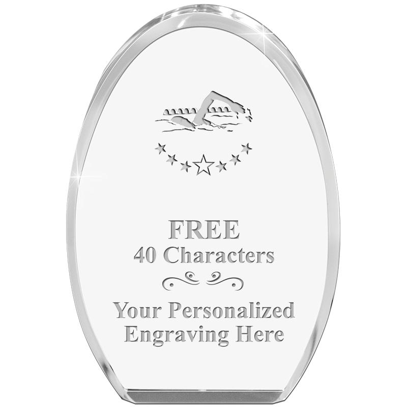 OVAL STANDING PAPERWEIGHT