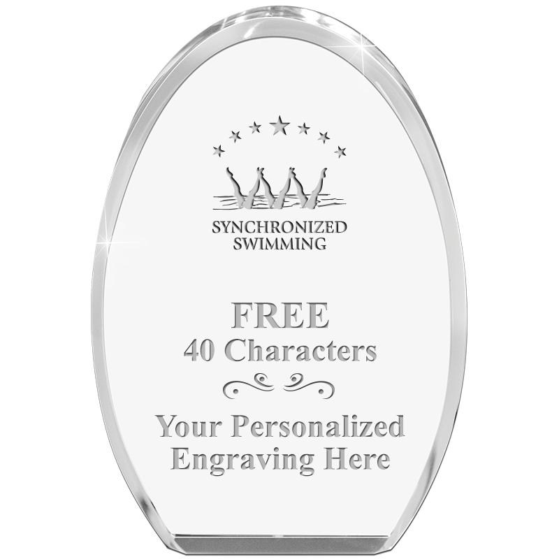 OVAL STANDING PAPERWEIGHT