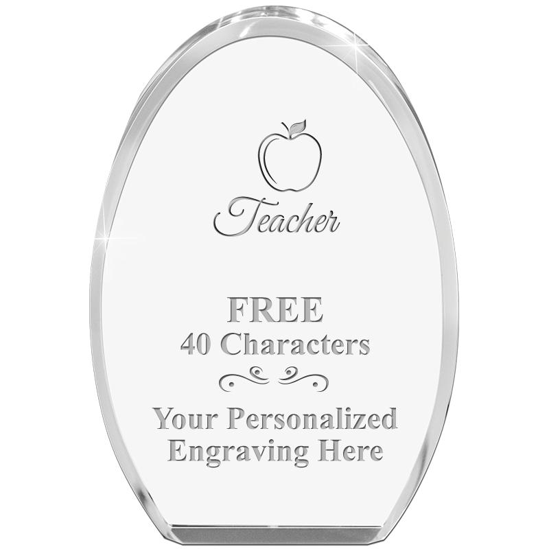 OVAL STANDING PAPERWEIGHT